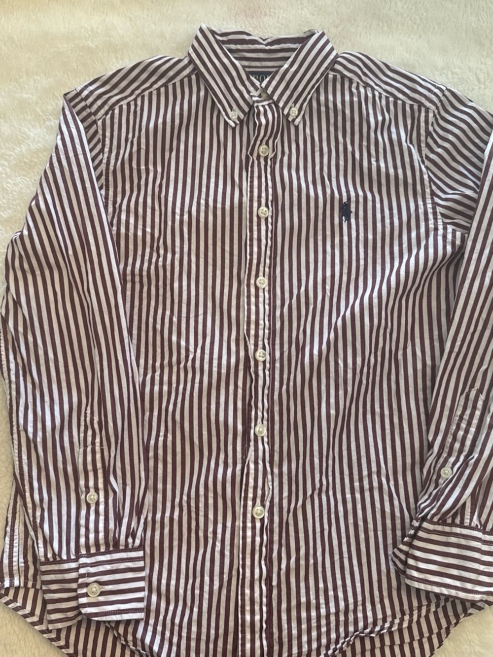 Ralph Lauren stripped button down boys